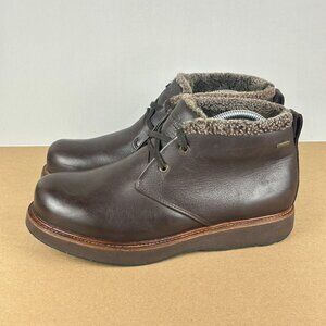 Samuel Hubbard Winter's Day Waterproof Leather Boots Mens 9 Brown Shearling